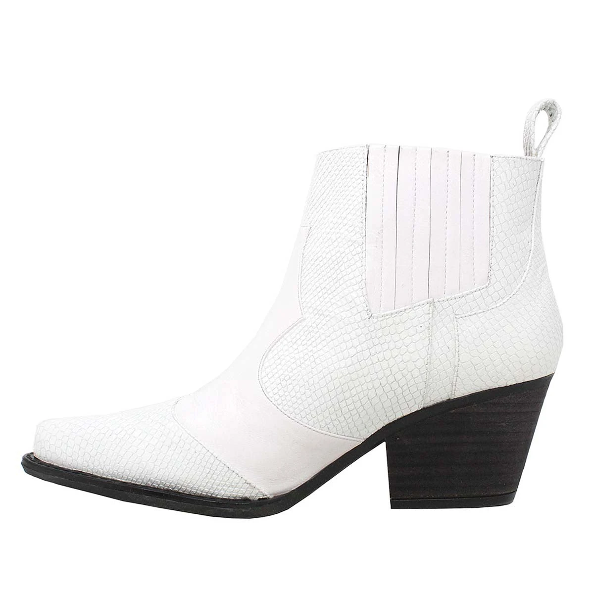 MADDIE 60 - Blanco Regina Romero Zapato Bota Botin Tacon Bajo Para Dama En Piel 9 MADDIE 60 - Blanco Regina Romero Zapato Bota Botin Tacon Bajo Para Dama En Piel - Imagen 7
