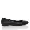 IZAR - Negro Regina Romero Zapato Flat Balerina De Piso Para Dama En Piel -Reginaromero Regina Romero zapato flat Izar negro piel 1