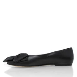 LULU - Negro Regina Romero Zapato Flat Balerina De Piso Para Dama En Piel -Reginaromero Regina Romero zapato flat Lulu negro piel 4