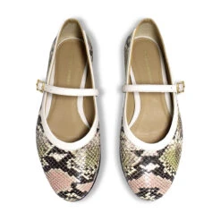 CLAIRE - Beige Regina Romero Zapato Flat Balerina De Piso Para Dama En Piel 15 CLAIRE - Beige Regina Romero Zapato Flat Balerina De Piso Para Dama En Piel -Reginaromero Regina Romero zapato flat ballerina Claire snake latte piel 2