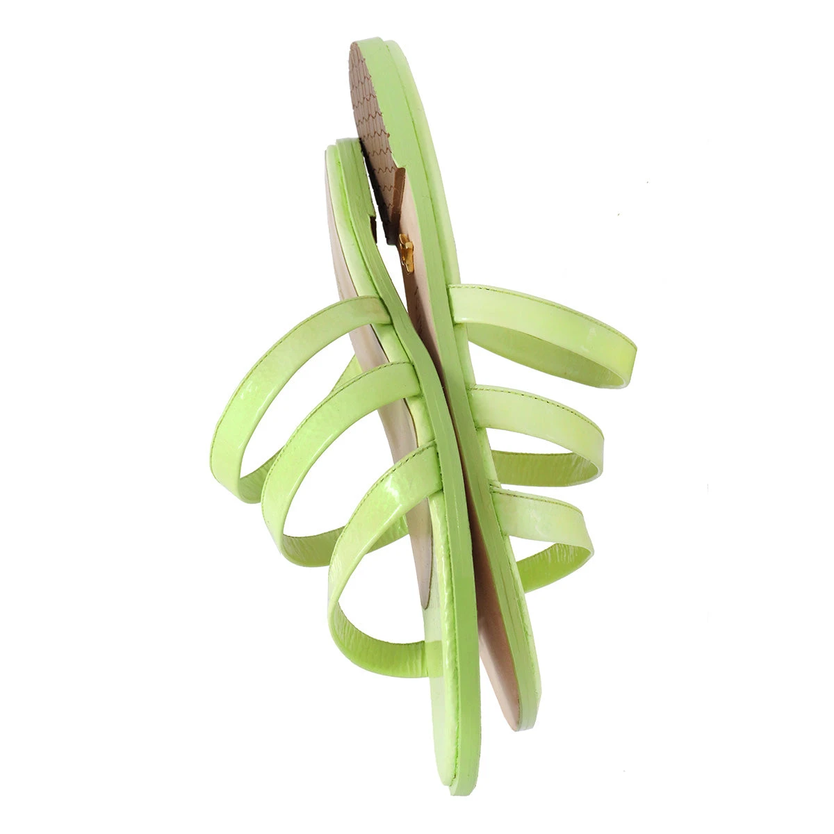 CILIA - Charol Menta Regina Romero Zapato Sandalia De Piso Para Dama En Piel - Imagen 11