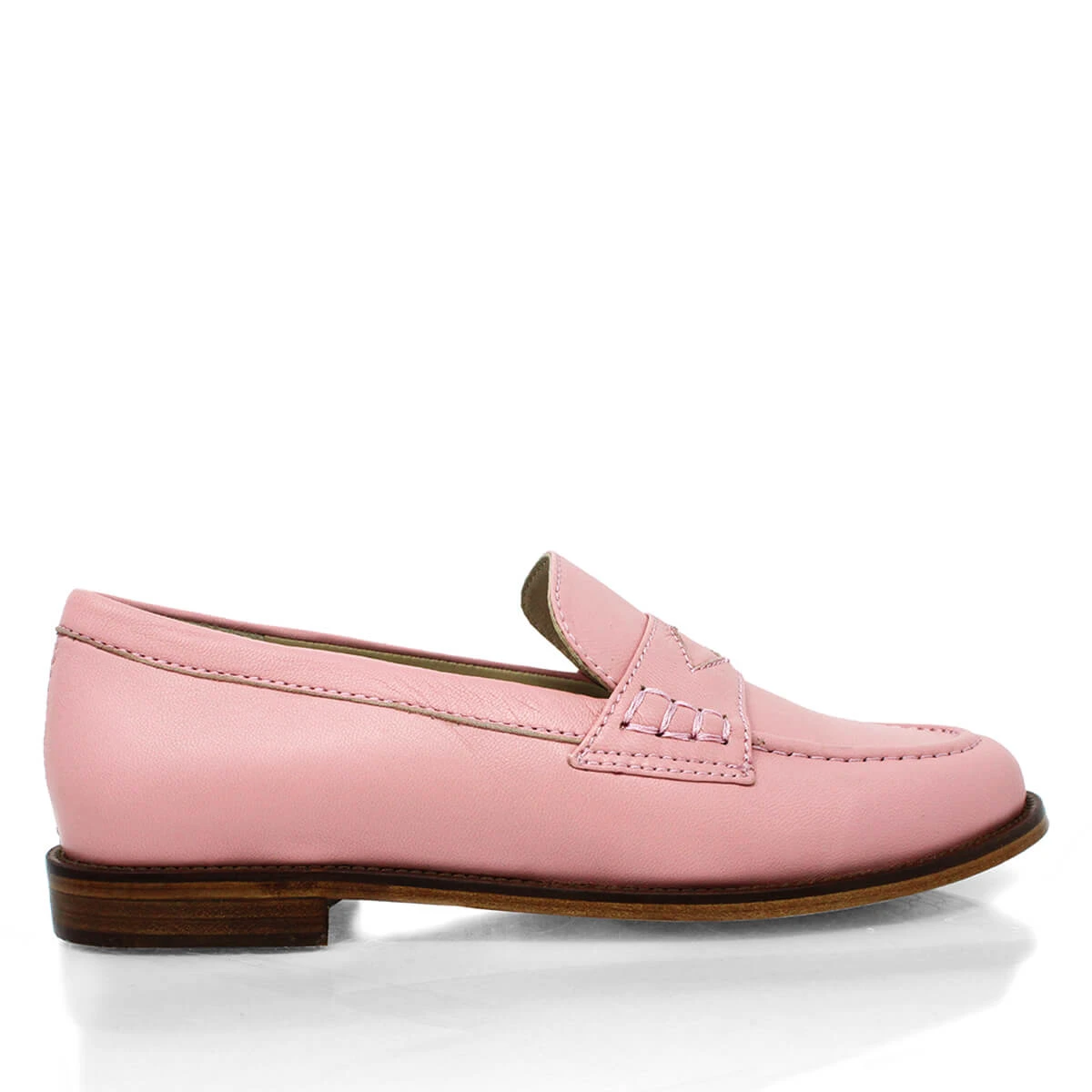 PENNY - Rosa Claro Regina Romero Zapato Mocasin De Piso Para Dama En Piel 3 PENNY - Rosa Claro Regina Romero Zapato Mocasin De Piso Para Dama En Piel