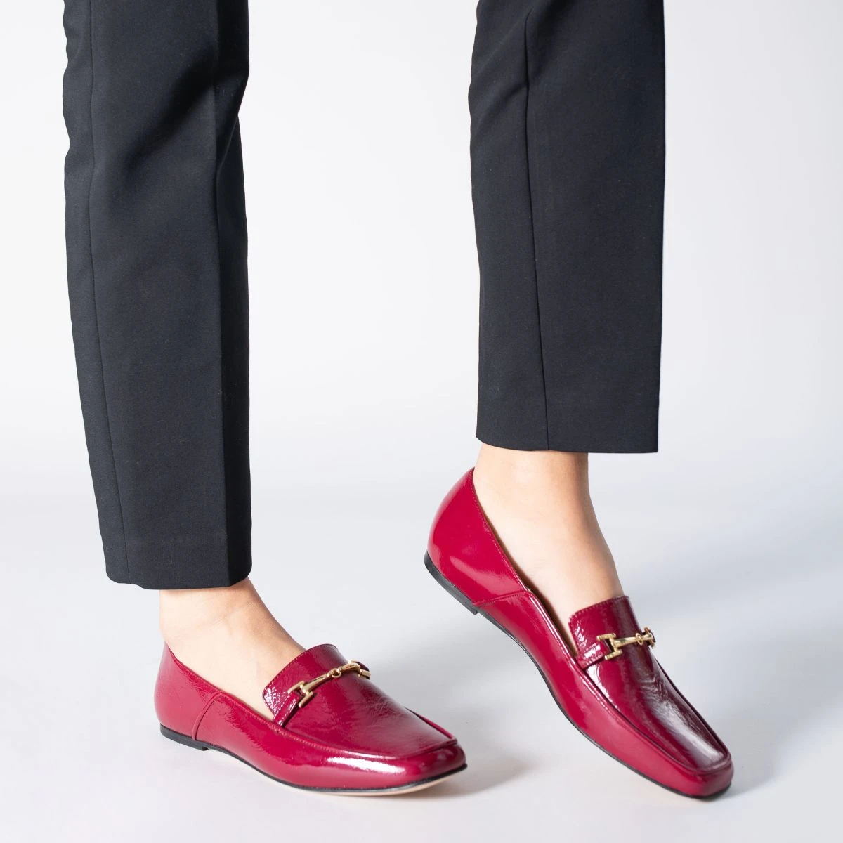 LUA - Charol Fucsia Regina Romero Zapato Mocasin De Piso Para Dama En Piel 4 LUA - Charol Fucsia Regina Romero Zapato Mocasin De Piso Para Dama En Piel - Imagen 2