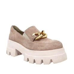 RAQUEL 65 - Gamuza Palo De Rosa Regina Romero Zapato Tenis Urbano Sport Para Dama En Piel -Reginaromero Regina Romero zapato mocasin plataforma Raquel rosa piel 3