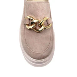 RAQUEL 65 - Gamuza Palo De Rosa Regina Romero Zapato Tenis Urbano Sport Para Dama En Piel -Reginaromero Regina Romero zapato mocasin plataforma Raquel rosa piel 6