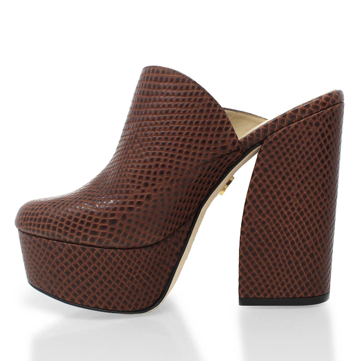 SUZETTE 135 - Tan Regina Romero Zapato Plataforma Tacon Alto Para Dama En Piel 6 SUZETTE 135 - Tan Regina Romero Zapato Plataforma Tacon Alto Para Dama En Piel - Imagen 4