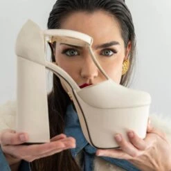 MON 150 - Latte Regina Romero Zapato Plataforma Tacon Alto Para Dama En Piel 18 MON 150 - Latte Regina Romero Zapato Plataforma Tacon Alto Para Dama En Piel -Reginaromero Regina Romero zapato plataforma tacon alto Mon 150 latte piel 10