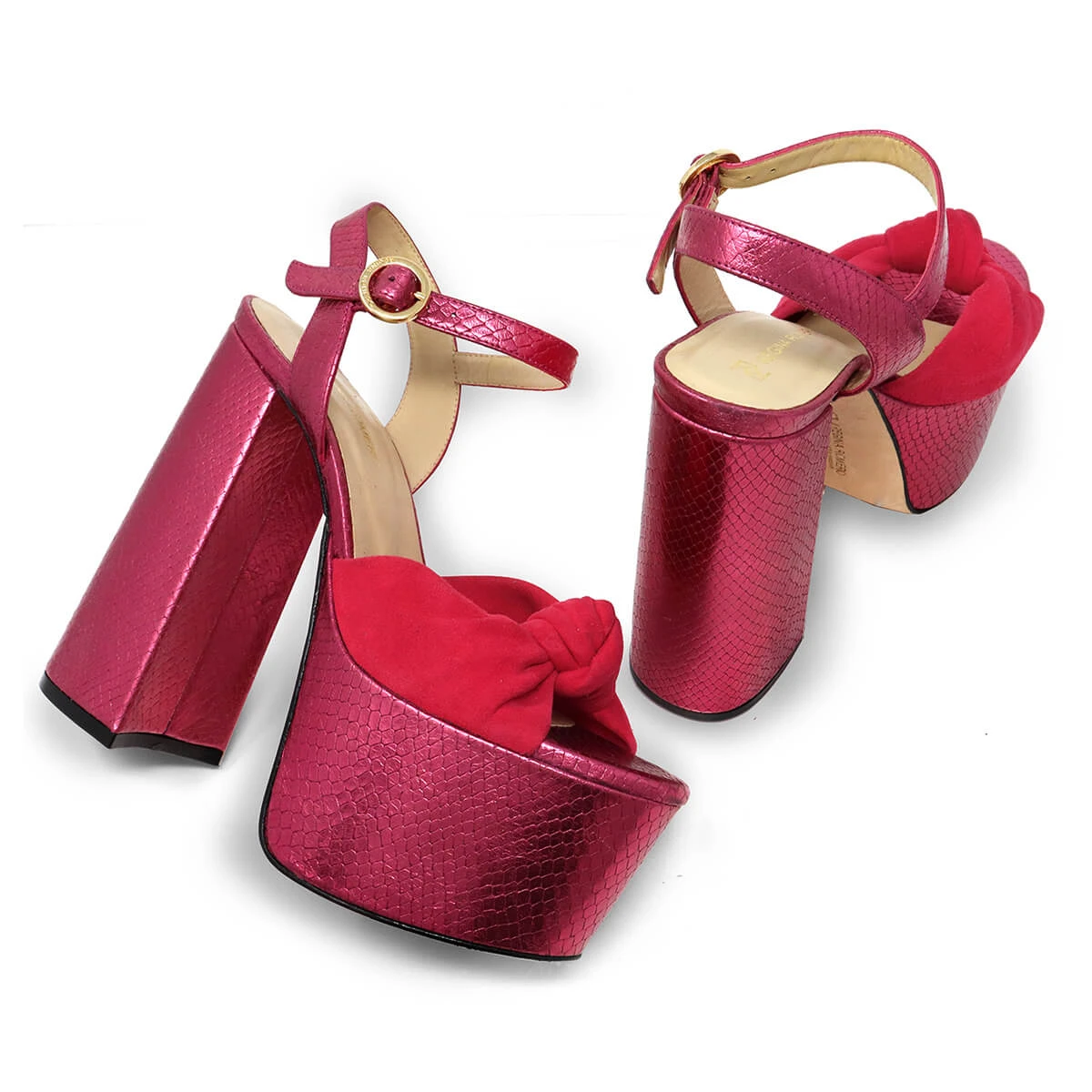ALE 150 - Fucsia Regina Romero Zapato Sandalia Plataforma Tacon Alto Para Dama En Piel 12 ALE 150 - Fucsia Regina Romero Zapato Sandalia Plataforma Tacon Alto Para Dama En Piel - Imagen 10