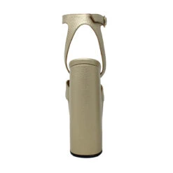 AURA 150 - Oro Regina Romero Zapato Sandalia Plataforma Tacon Alto Para Dama En Piel -Reginaromero Regina Romero zapato sandalia plataforma tacon alto Aura 150 oro piel 4