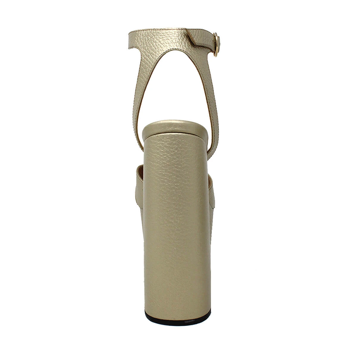 AURA 150 - Oro Regina Romero Zapato Sandalia Plataforma Tacon Alto Para Dama En Piel - Imagen 7