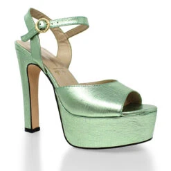 SABRINA 135 - Menta Regina Romero Zapato Sandalia Plataforma Tacon Alto Para Dama En Piel 12 SABRINA 135 - Menta Regina Romero Zapato Sandalia Plataforma Tacon Alto Para Dama En Piel -Reginaromero Regina Romero zapato sandalia plataforma tacon alto Sabrina 135 verde claro piel 2