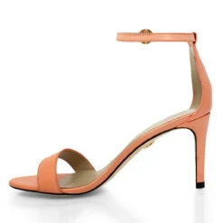 CLAUDINE 85 - Coral Regina Romero Zapato Sandalia Zapatilla Tacon Alto Para Dama En Piel -Reginaromero Regina Romero zapato sandalia zapatilla tacon alto Claudine 85 coral piel 3