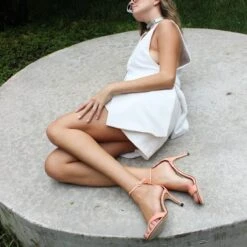 CLAUDINE 85 - Coral Regina Romero Zapato Sandalia Zapatilla Tacon Alto Para Dama En Piel -Reginaromero Regina Romero zapato sandalia zapatilla tacon alto Claudine 85 coral piel 9