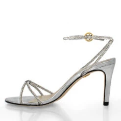 ELOISE 85 GLAM - Plata Regina Romero Zapato Sandalia Zapatilla Tacon Alto Para Dama En Piel -Reginaromero Regina Romero zapato sandalia zapatilla tacon alto Eloise 85 glam plata piel 3