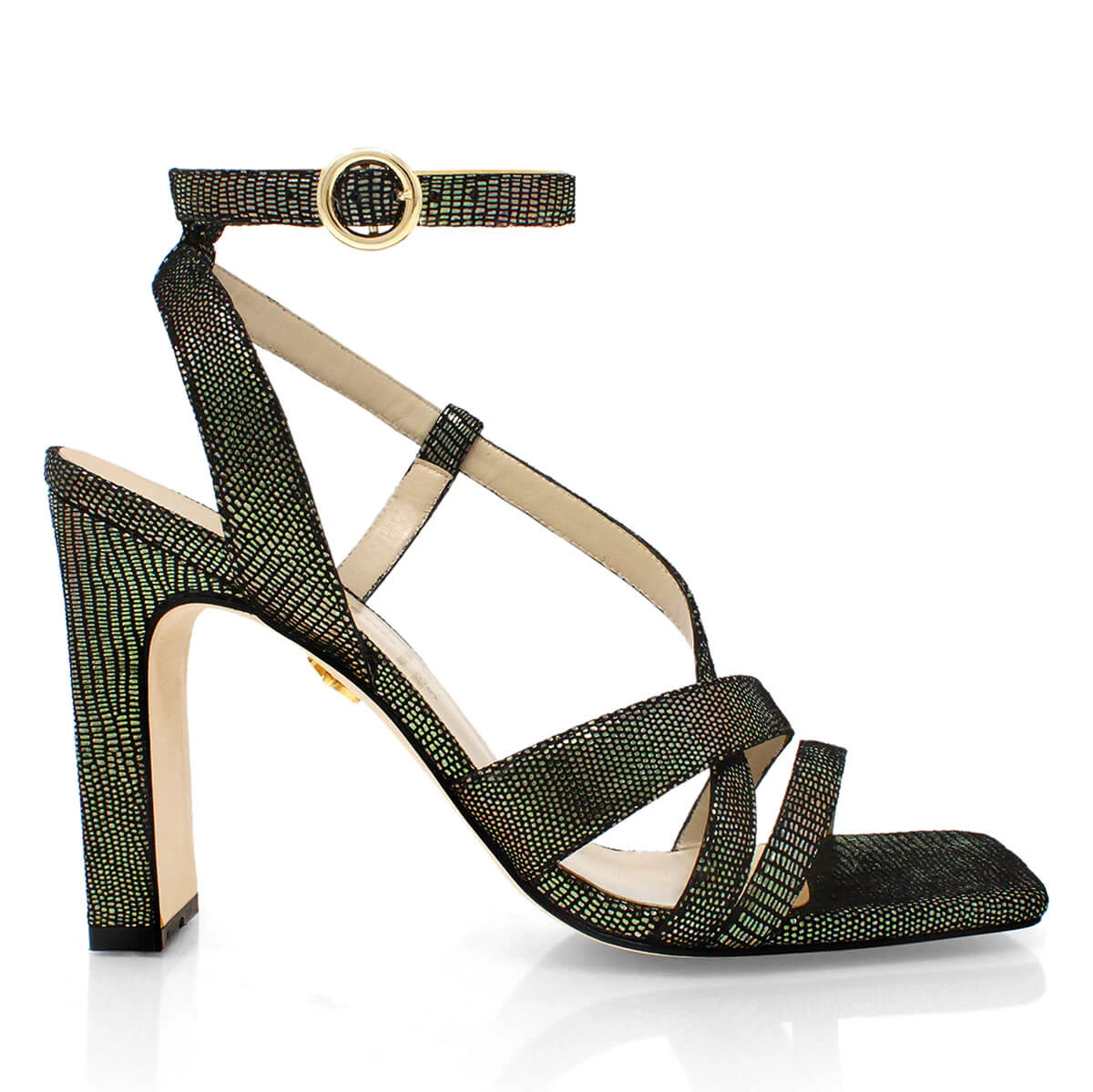 PIA 100 - Negro E Inox Regina Romero Zapato Sandalia Zapatilla Tacon Alto Para Dama En Piel 3 PIA 100 - Negro E Inox Regina Romero Zapato Sandalia Zapatilla Tacon Alto Para Dama En Piel