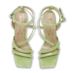 PIA 100 - Charol Verde Claro Regina Romero Zapato Sandalia Zapatilla Tacon Alto Para Dama En Piel -Reginaromero Regina Romero zapato sandalia zapatilla tacon alto Pia 100 verde claro charol piel 6