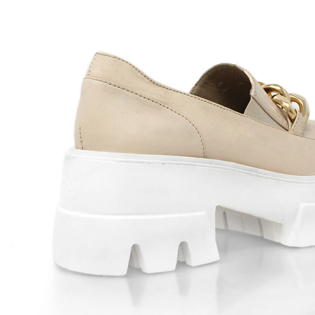 RAQUEL 65 - Latte Regina Romero Zapato Tenis Urbano Sport Para Dama En Piel 8 RAQUEL 65 - Latte Regina Romero Zapato Tenis Urbano Sport Para Dama En Piel - Imagen 6