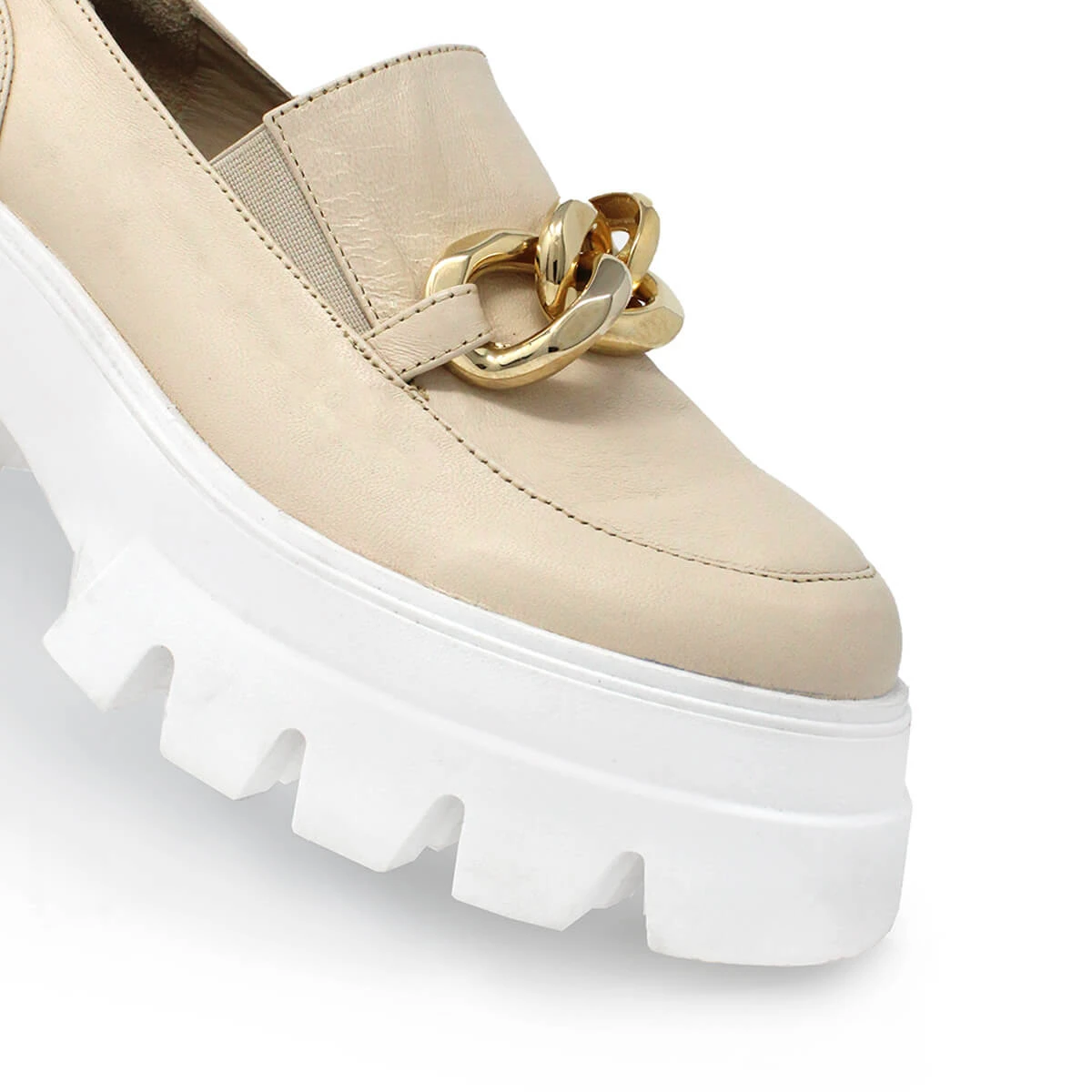 RAQUEL 65 - Latte Regina Romero Zapato Tenis Urbano Sport Para Dama En Piel 9 RAQUEL 65 - Latte Regina Romero Zapato Tenis Urbano Sport Para Dama En Piel - Imagen 7