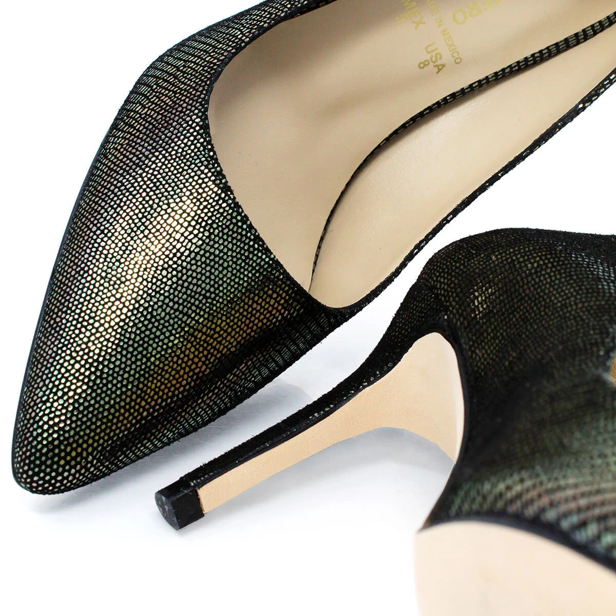 REGINA PUMP 75 - Negro Inox Regina Romero Zapato Zapatilla Tacon Alto Para Dama En Piel 13 REGINA PUMP 75 - Negro Inox Regina Romero Zapato Zapatilla Tacon Alto Para Dama En Piel - Imagen 11