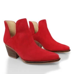 ISSA 60 - Rojo Regina Romero Zapato Bota Botin Tacon Bajo Para Dama En Piel 16 ISSA 60 - Rojo Regina Romero Zapato Bota Botin Tacon Bajo Para Dama En Piel -Reginaromero Regina Romero zapatp bota botin tacon bajo Issa 60 rojo nobuck piel 6