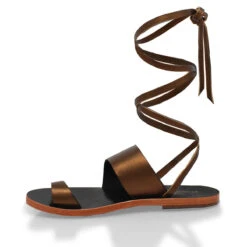 ASHA - Bronce Regina Romero Resort Zapato Sandalia De Piso Para Dama En Piel 10 ASHA - Bronce Regina Romero Resort Zapato Sandalia De Piso Para Dama En Piel -Reginaromero Regina romero sandalia flat Asha bronce piel 3