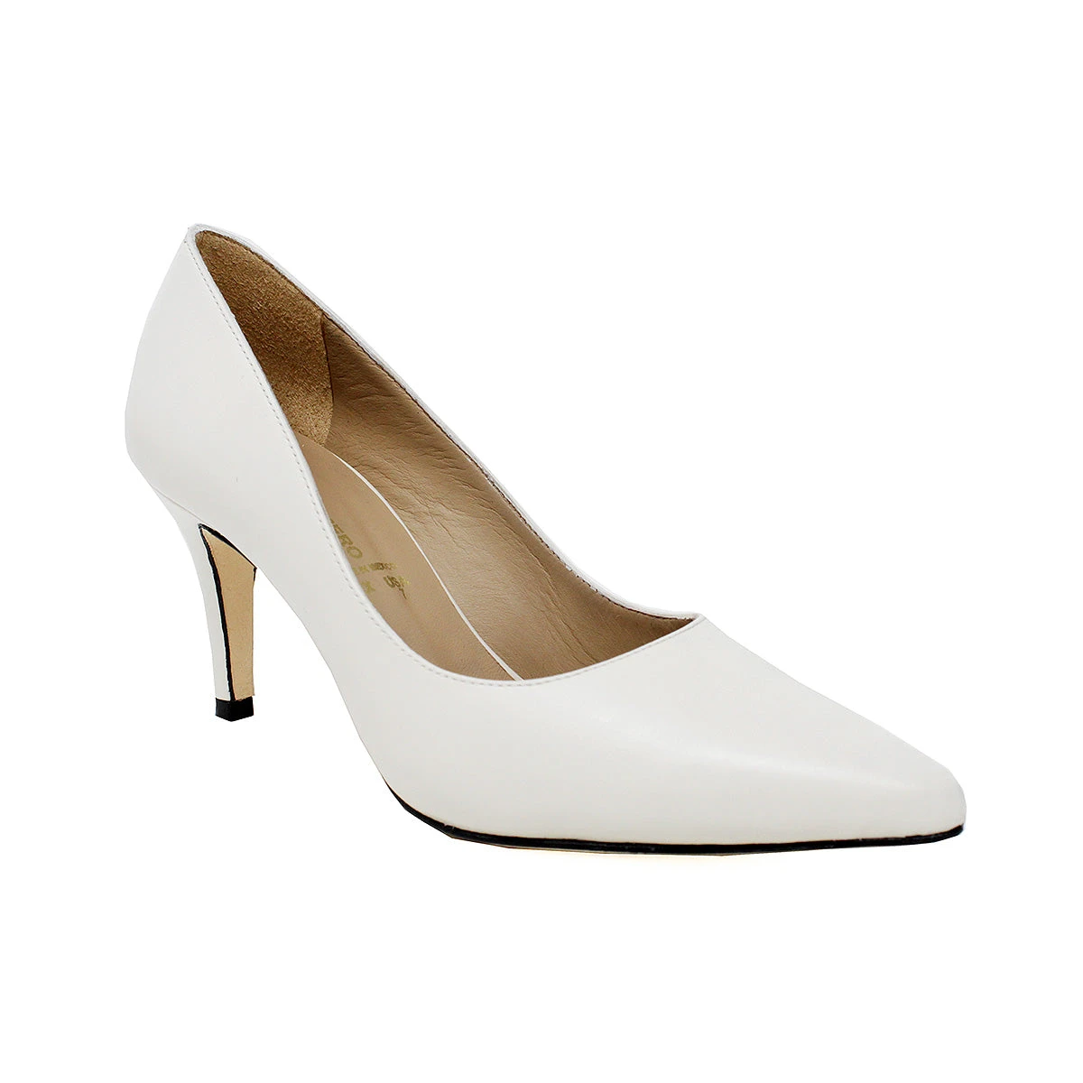 REGINA PUMP 75 - Blanco Regina Romero Zapato Zapatilla Tacon Alto Para Dama En Piel 7 REGINA PUMP 75 - Blanco Regina Romero Zapato Zapatilla Tacon Alto Para Dama En Piel - Imagen 5