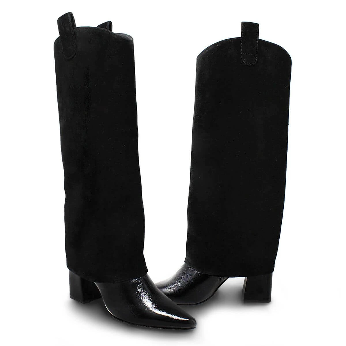 NADIA 75 - Negro Regina Romero Zapato Bota Larga Tacon Alto Para Dama En Piel 11 NADIA 75 - Negro Regina Romero Zapato Bota Larga Tacon Alto Para Dama En Piel - Imagen 9