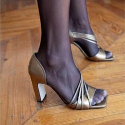 HADA 100 - Oro Viejo Regina Romero Zapato Sandalia Zapatilla Tacon Alto Para Dama En Piel 17 HADA 100 - Oro Viejo Regina Romero Zapato Sandalia Zapatilla Tacon Alto Para Dama En Piel -Reginaromero hadaoro 2