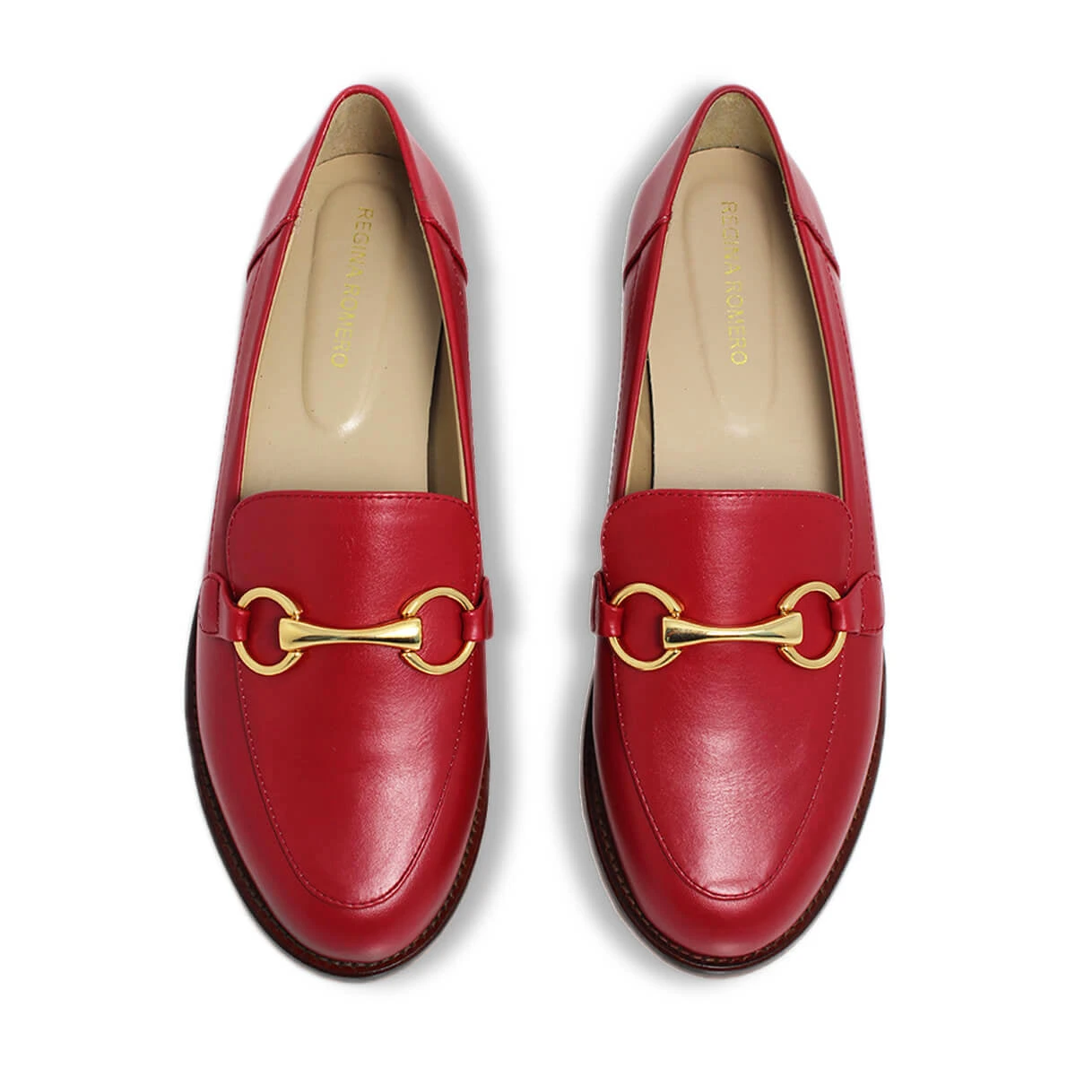 JUDY - Rojo Regina Romero Zapato Mocasin De Piso Para Dama En Piel 10 JUDY - Rojo Regina Romero Zapato Mocasin De Piso Para Dama En Piel - Imagen 8