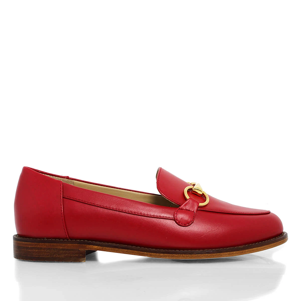 JUDY - Rojo Regina Romero Zapato Mocasin De Piso Para Dama En Piel 3 JUDY - Rojo Regina Romero Zapato Mocasin De Piso Para Dama En Piel