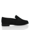 PENNY - Ante Negro Regina Romero Zapato Mocasin De Piso Para Dama En Piel -Reginaromero mocasines penny negro regina romero derecha