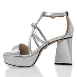 CALIPSO 95 - Plata Regina Romero Zapato Sandalia Plataforma Tacon Alto Para Dama En Piel 16 CALIPSO 95 - Plata Regina Romero Zapato Sandalia Plataforma Tacon Alto Para Dama En Piel -Reginaromero sandalias plataforma calipso plata regina romero izquierda
