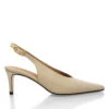 FENICIA 60 - Beige Regina Romero Zapato Zapatilla Tacon Bajo Para Dama En Piel -Reginaromero zapatillas fenicia beige regina romero derecha