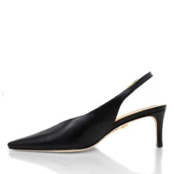 FENICIA 60 - Negro Regina Romero Zapato Zapatilla Tacon Bajo Para Dama En Piel -Reginaromero zapatillas fenicia negro regina romero izquierda