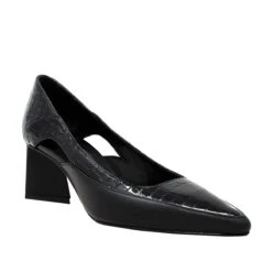 JOSEFINA 50 - Negro Regina Romero Zapato Zapatilla Tacon Bajo Para Dama En Piel -Reginaromero zapatillas josefina negro regina romero 3 4