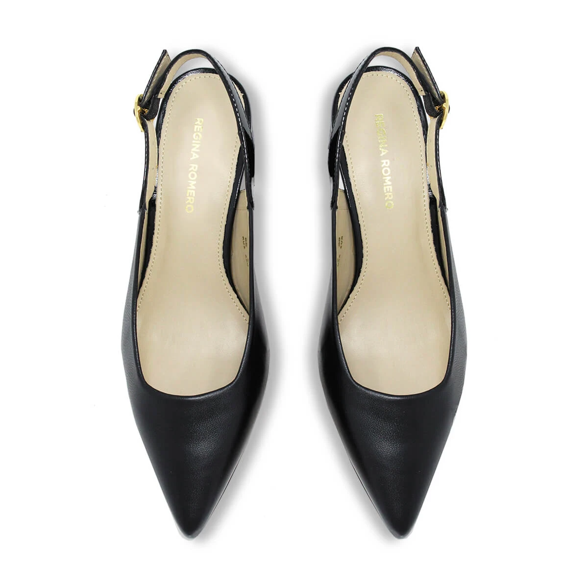 LARA 50 - Negro Regina Romero Zapato Zapatilla Tacon Bajo Para Dama En Piel 8 LARA 50 - Negro Regina Romero Zapato Zapatilla Tacon Bajo Para Dama En Piel - Imagen 6