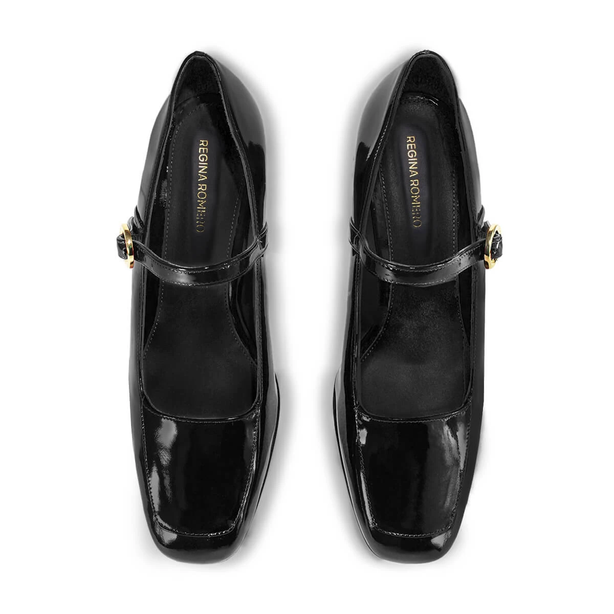 MATI 50 - Charol Negro Regina Romero Zapato Zapatilla Tacon Bajo Para Dama En Piel 10 MATI 50 - Charol Negro Regina Romero Zapato Zapatilla Tacon Bajo Para Dama En Piel - Imagen 8