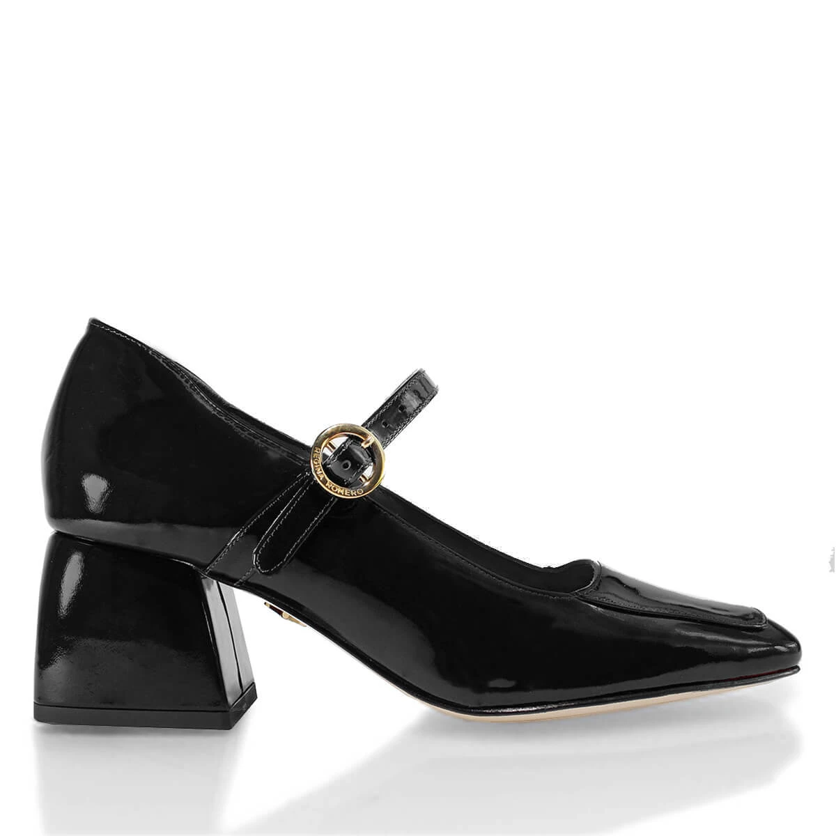 MATI 50 - Charol Negro Regina Romero Zapato Zapatilla Tacon Bajo Para Dama En Piel 3 MATI 50 - Charol Negro Regina Romero Zapato Zapatilla Tacon Bajo Para Dama En Piel