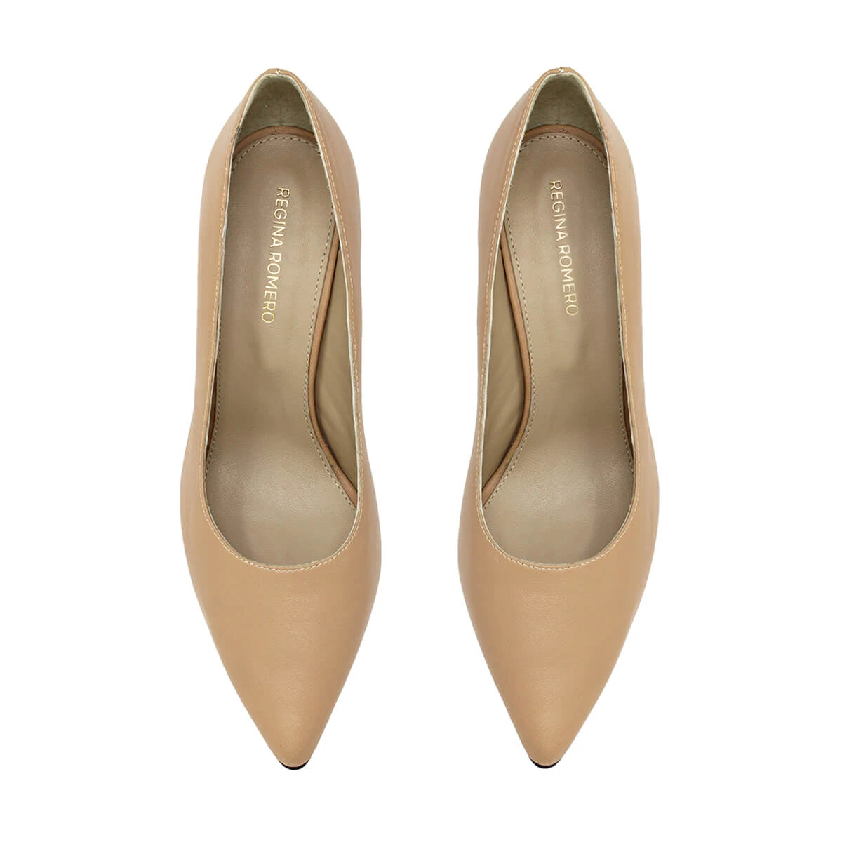 REGINA PUMP 75 - Beige Regina Romero Zapato Zapatilla Tacon Alto Para Dama En Piel 7 REGINA PUMP 75 - Beige Regina Romero Zapato Zapatilla Tacon Alto Para Dama En Piel - Imagen 5