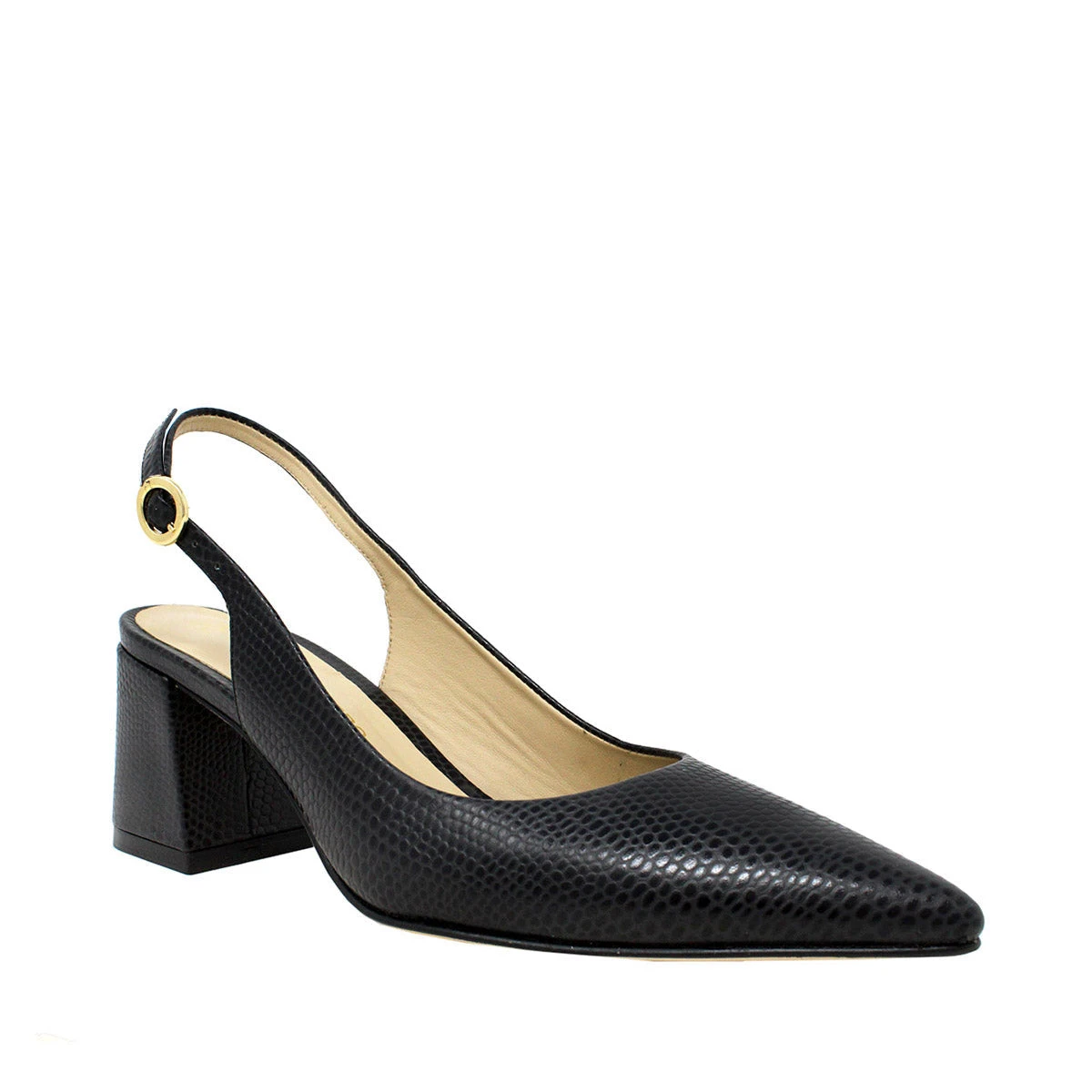 TANIA 50 - Lizard Negro Regina Romero Zapato Zapatilla Tacon Bajo Para Dama En Piel 8 TANIA 50 - Lizard Negro Regina Romero Zapato Zapatilla Tacon Bajo Para Dama En Piel - Imagen 6