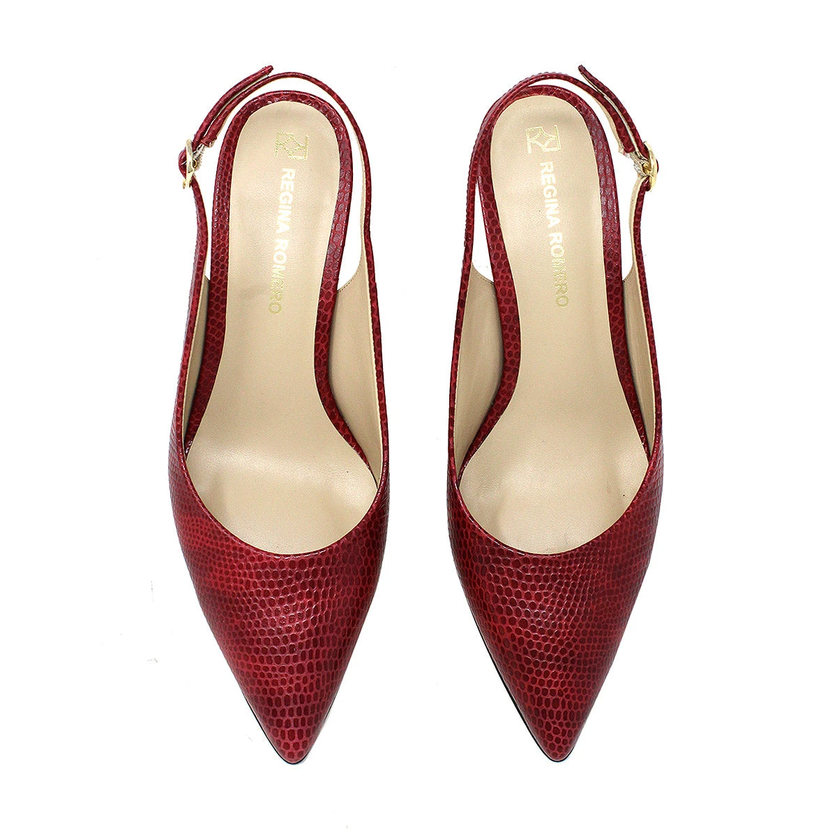 TANIA 50 - Rojo Regina Romero Zapato Zapatilla Tacon Bajo Para Dama En Piel 10 TANIA 50 - Rojo Regina Romero Zapato Zapatilla Tacon Bajo Para Dama En Piel - Imagen 8